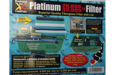 Kockney Koi Platnium 26000 + Pump Deal - Pump Fed System
