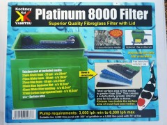 kockney koi platinum 8000 grp pond filter